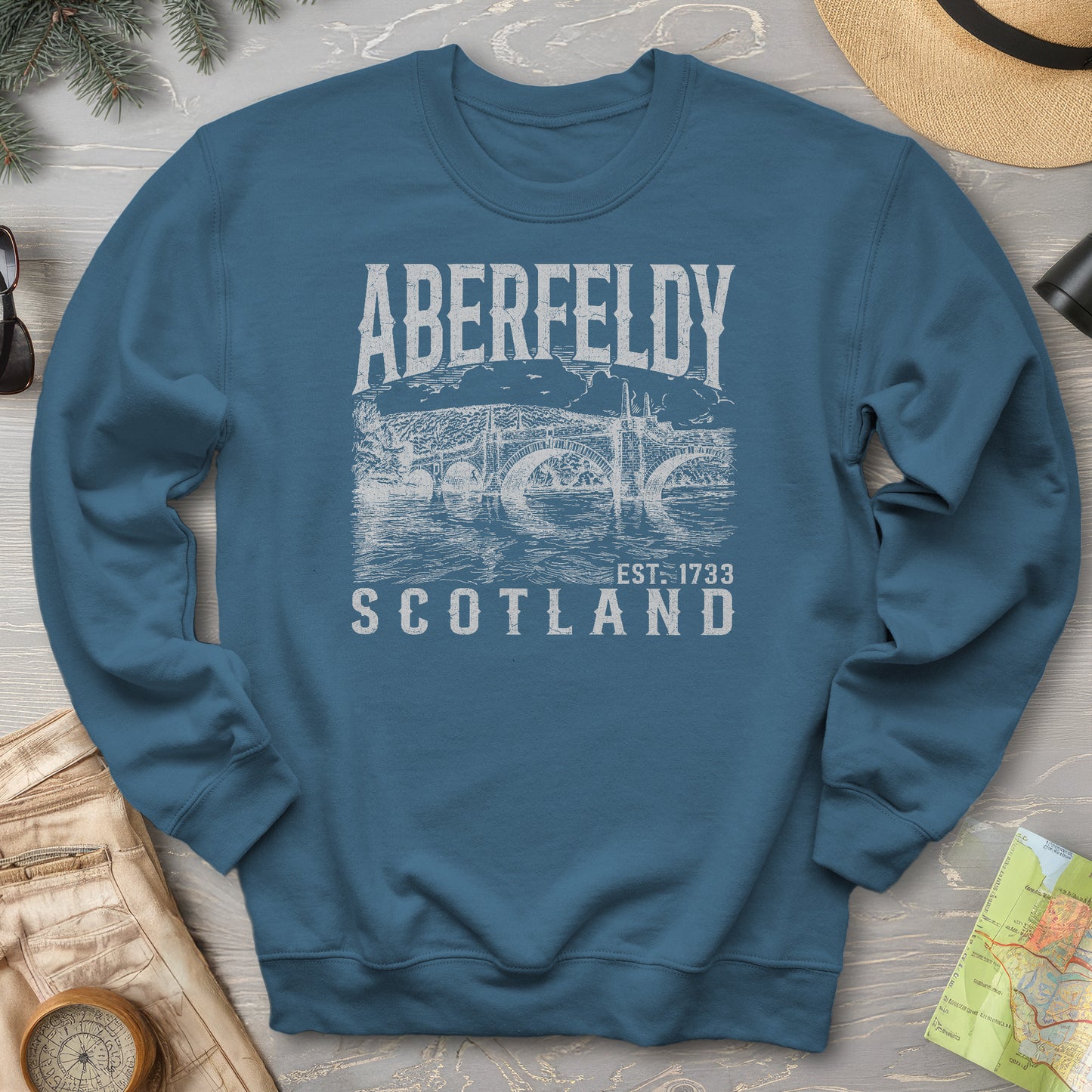 Aberfeldy Scotland Sketch Sweatshirt