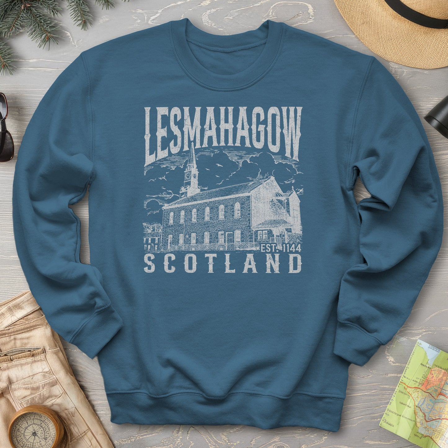 Lesmahagow Scotland Sketch Sweatshirt