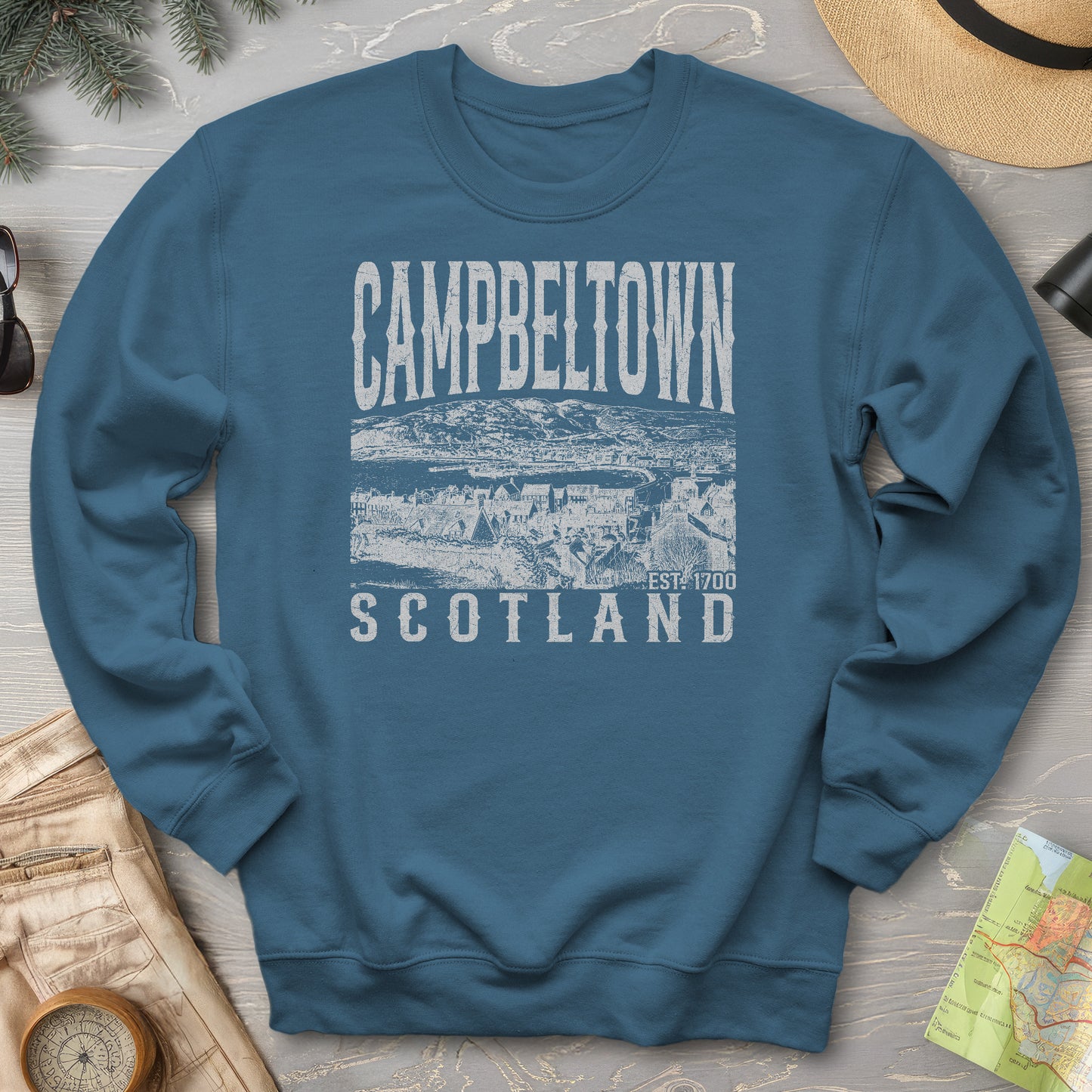 Campbeltown Scotland Sketch Sweatshirt