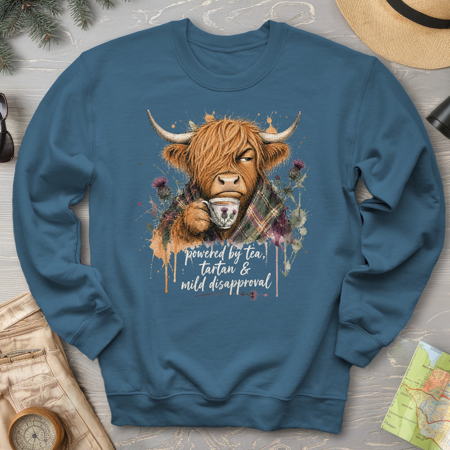 Mild Disapproval Tartan Sweatshirt