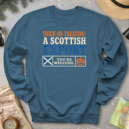 Trick Or Treat Scottish Sweatshirt