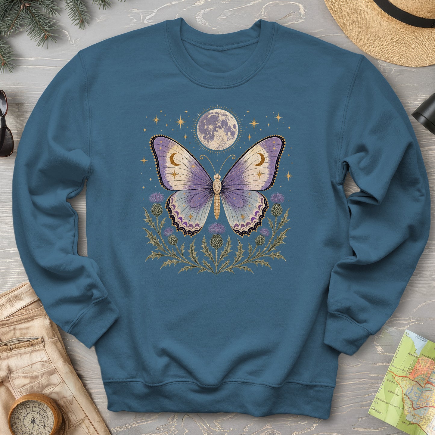 Thistle Moon Butterfly Sweatshirt