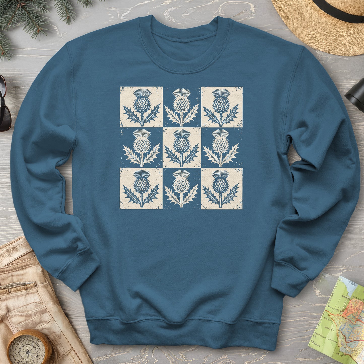 Thistle Box Pattern Sweatshirt