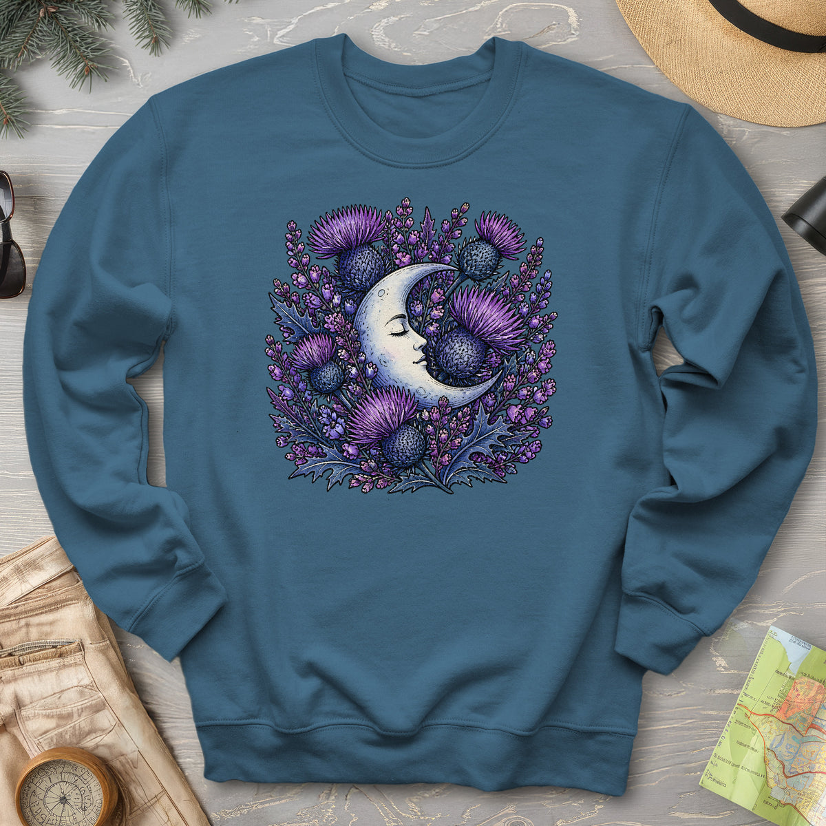 Botanical Moon Thistle Sweatshirt