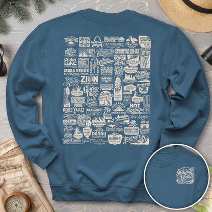 National Parks "63 Vintage Logos" Crewneck Sweatshirt