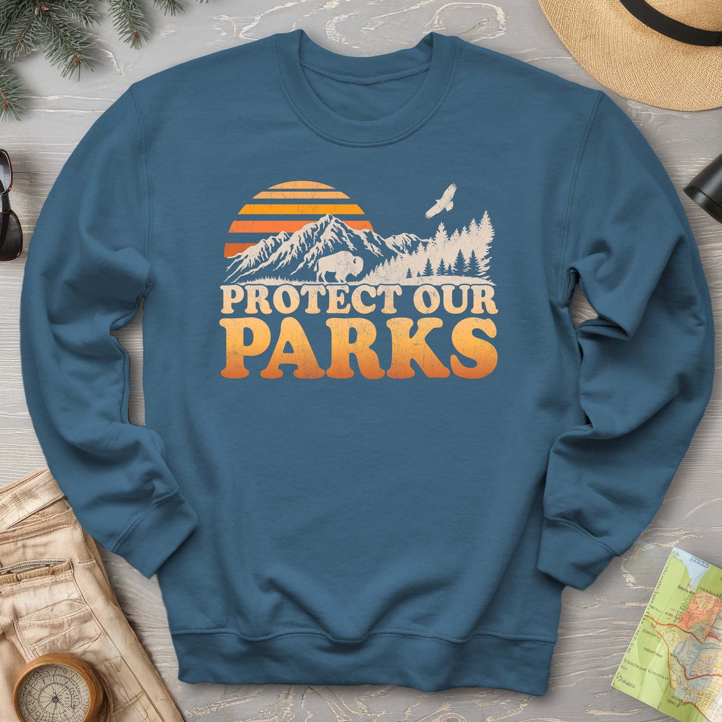 Protect Our Parks Vintage Sunset Sweatshirt