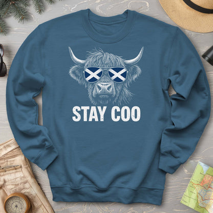 Stay Coo Highland Cow "Sunglasses" Sweatshirt