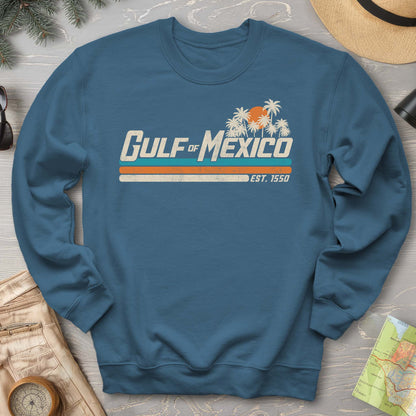 Gulf of Mexico Retro Stripe Crewneck Sweatshirt