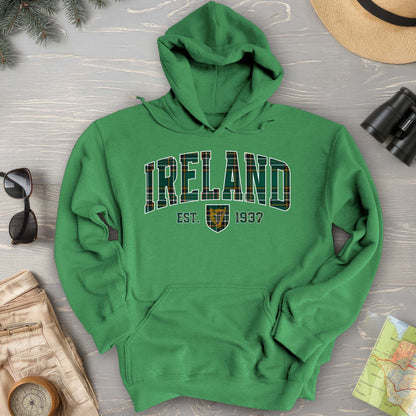 Ireland Tartan Varsity Hoodie