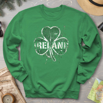 Ireland Shamrock Grunge Sweatshirt