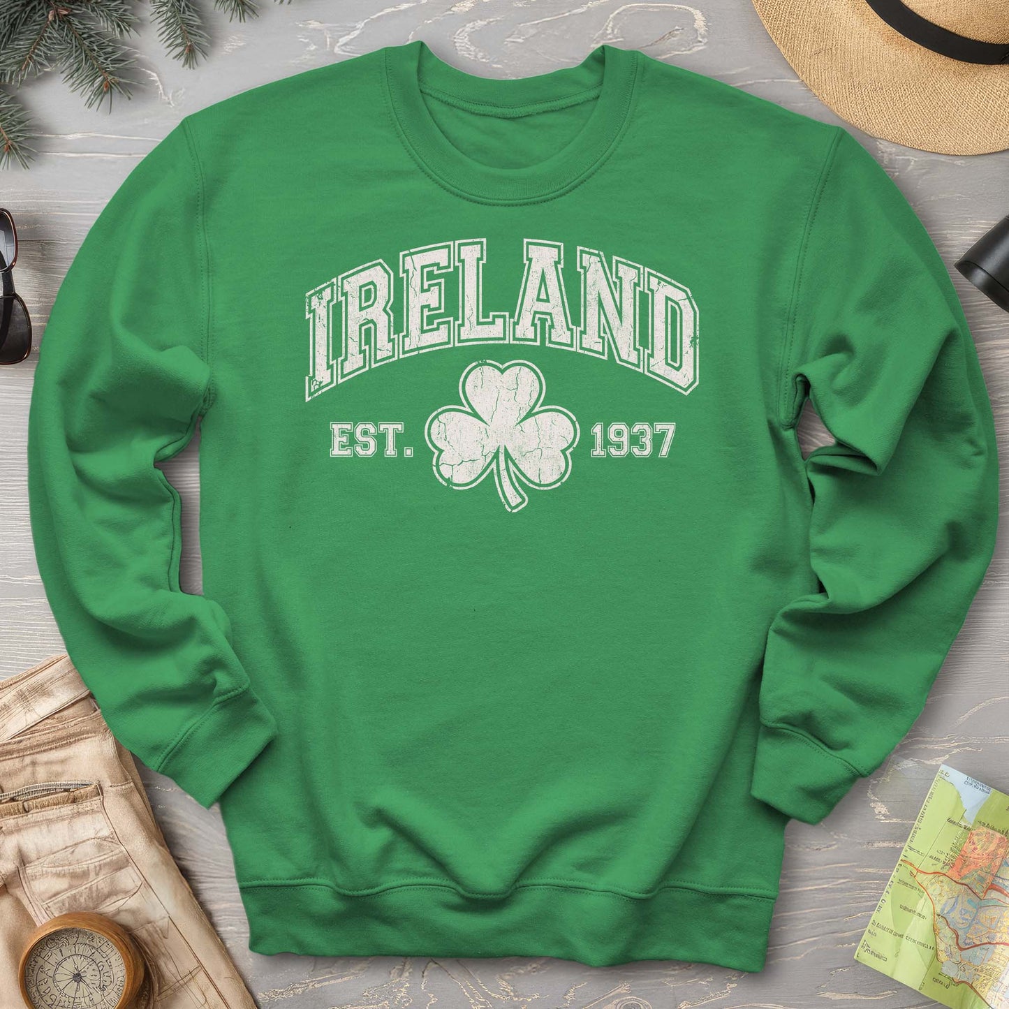 Ireland Vintage Varsity Sweatshirt