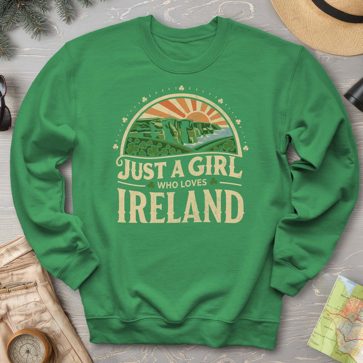 Just a Girl Who Loves Ireland Sweatshirt