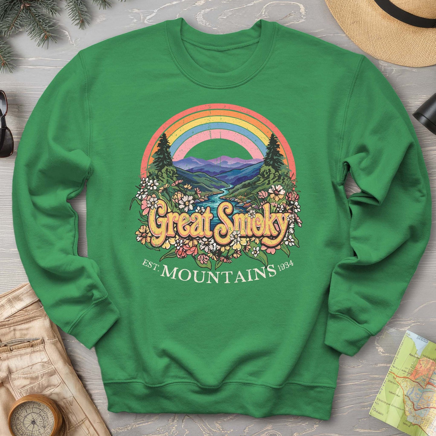 Smoky Mountains Rainbow Sweatshirt
