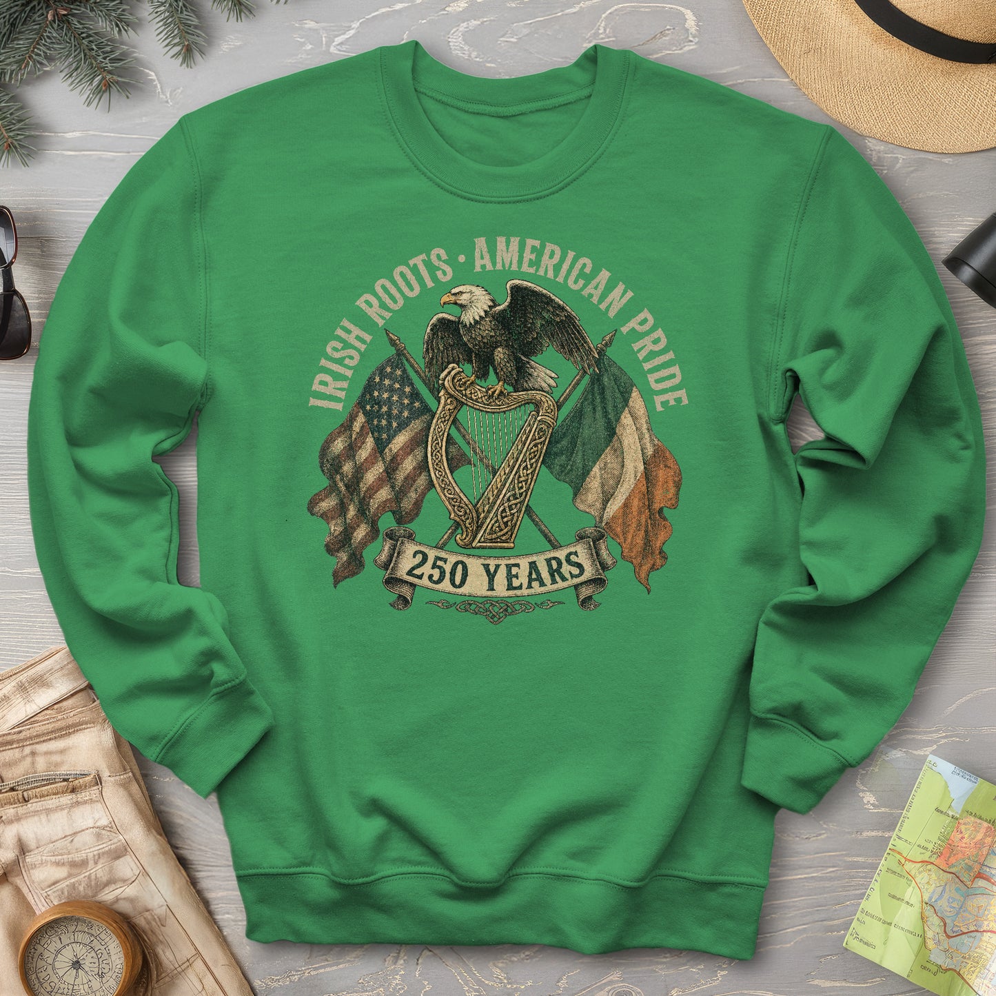 Irish Roots American Pride Sweatshirt