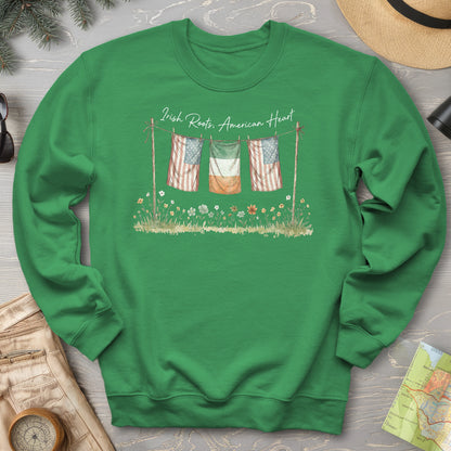 Irish Roots American Heart Sweatshirt