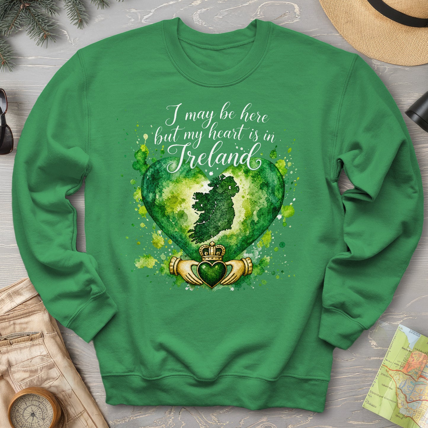 Ireland Heart Sweatshirt