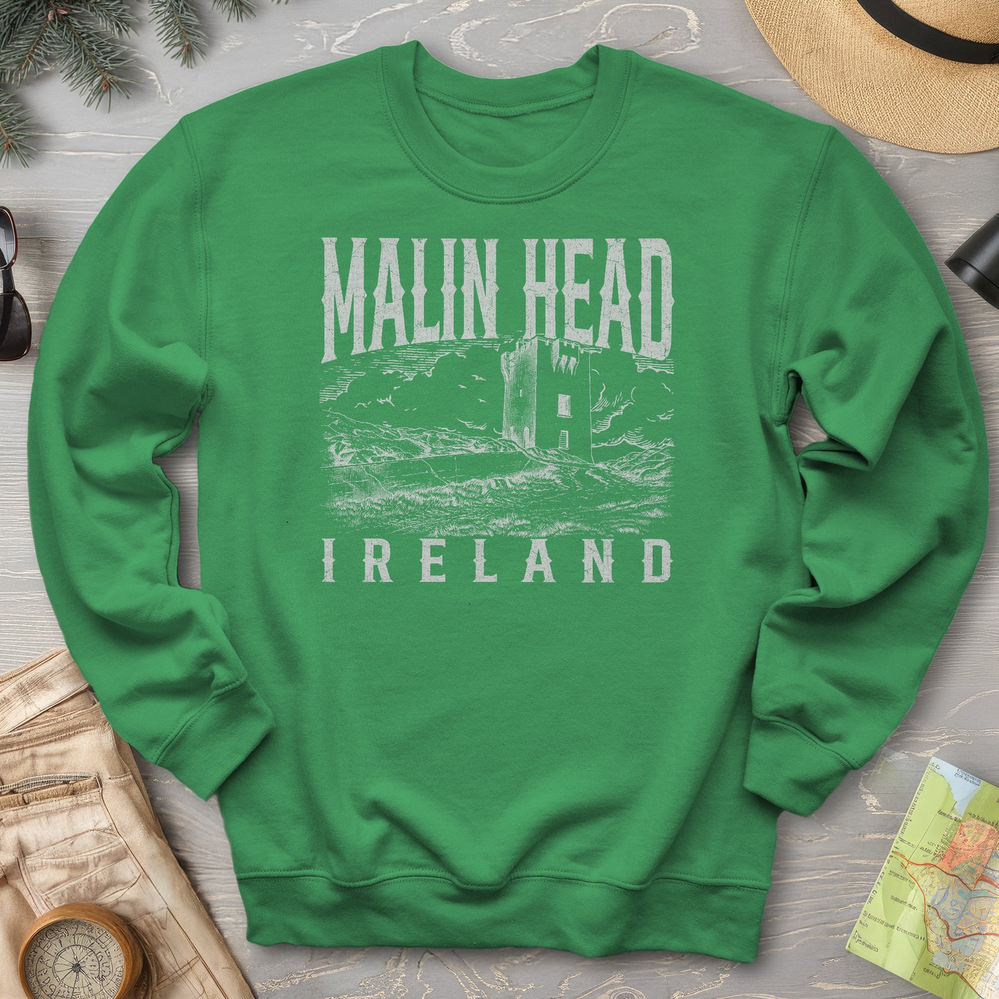 Malin Head Ireland Sketch Sweatshirt