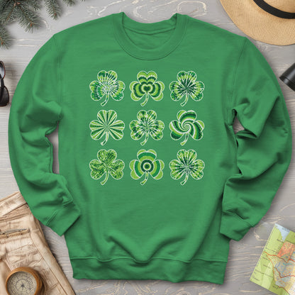 Tie-Dye Shamrocks Sweatshirt