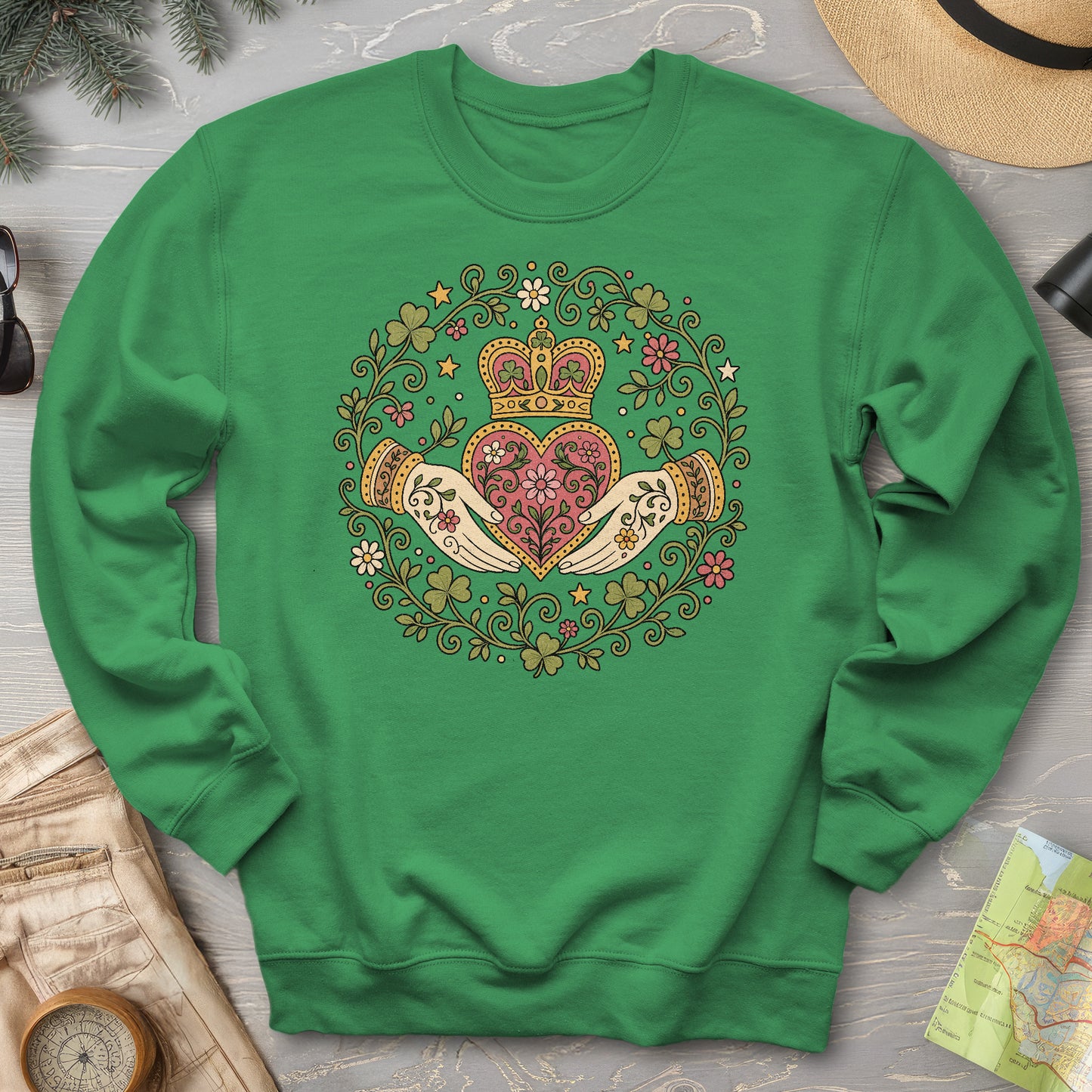 Claddagh Florals Sweatshirt