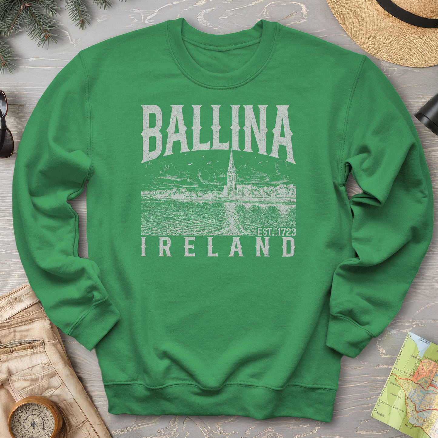 Ballina Ireland Sketch Sweatshirt