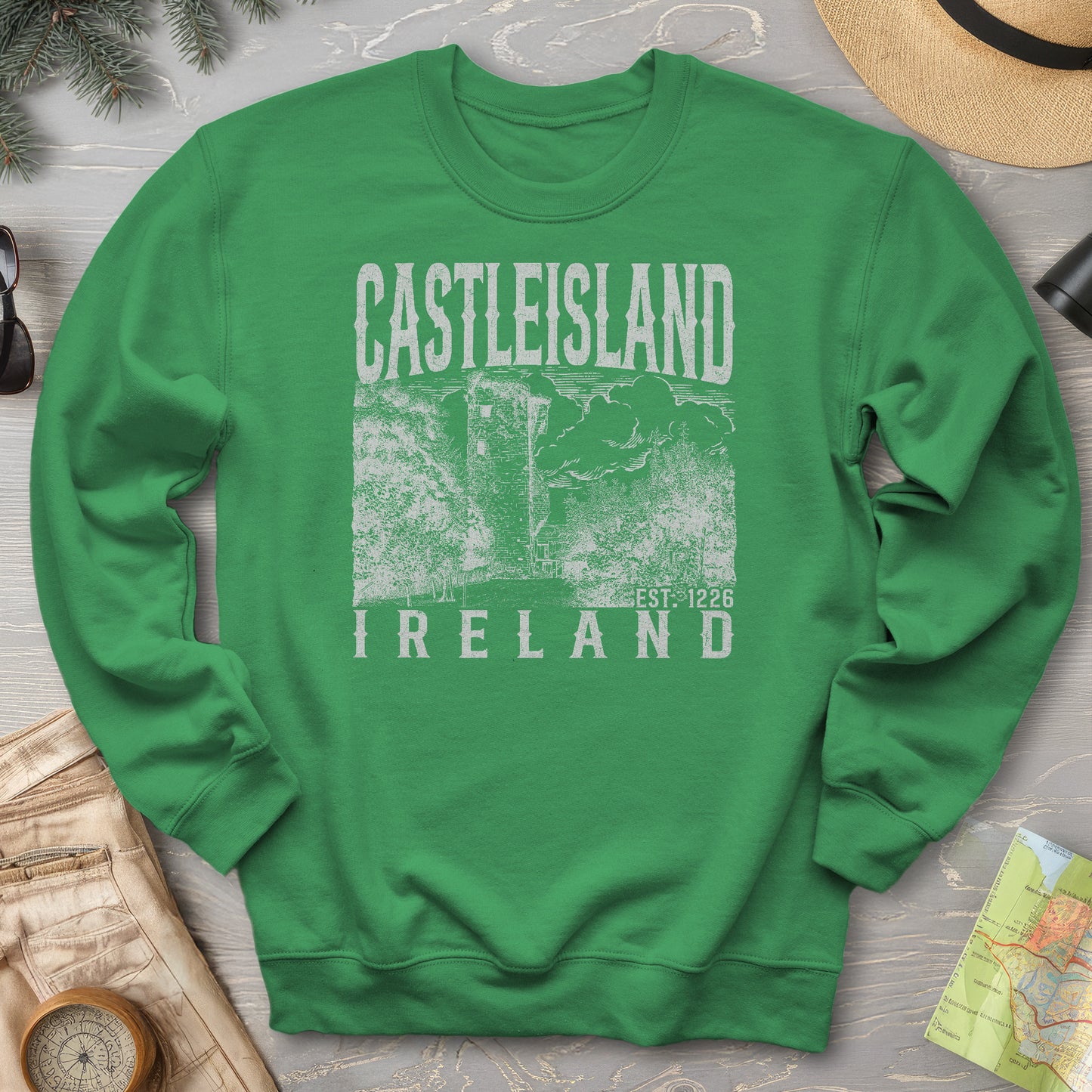 Castleisland Ireland Sketch Sweatshirt
