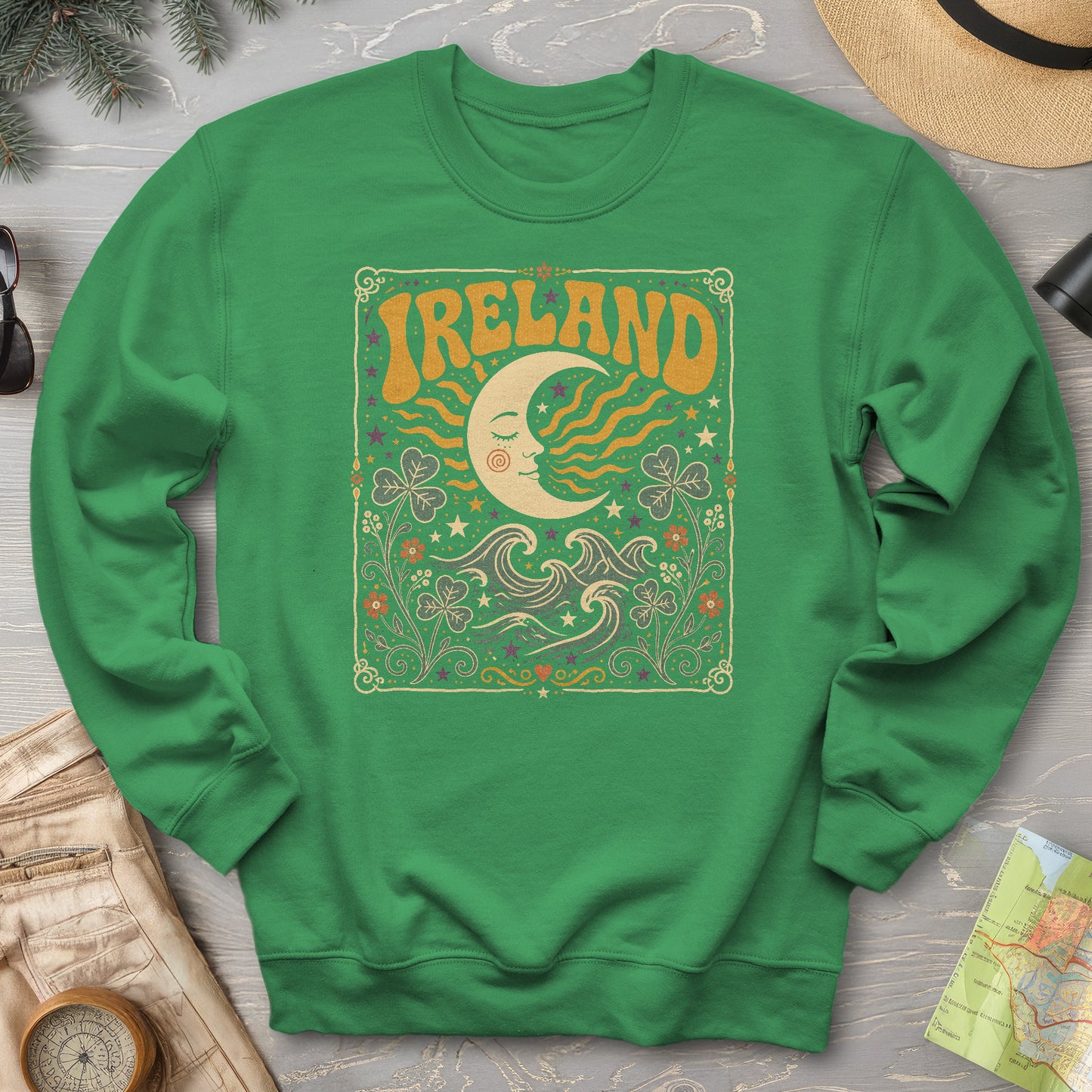 Ireland Bohemian Waves Sweatshirt
