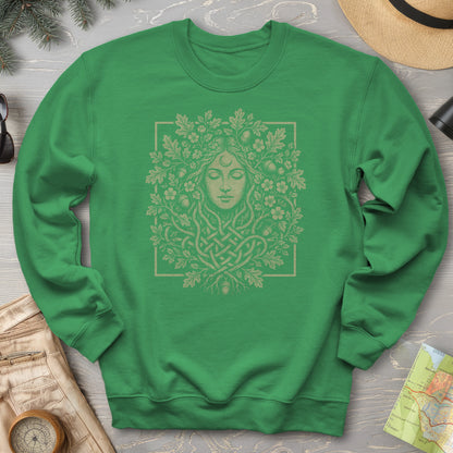 Green Goddess Crest Sweatshirt