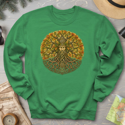 Green Man Autumn Bloom Sweatshirt