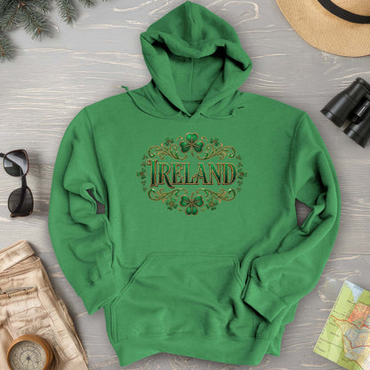 Ireland Shamrock Emblem Hoodie