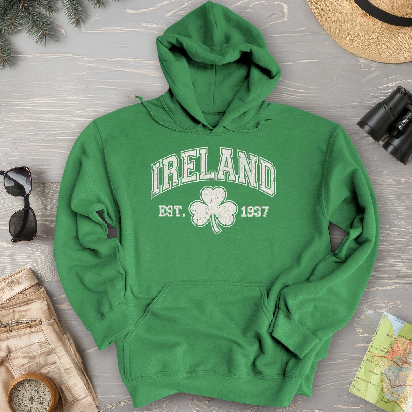 Ireland Vintage Varsity Hoodie