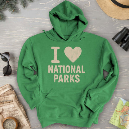 I Love National Parks Vintage Hoodie
