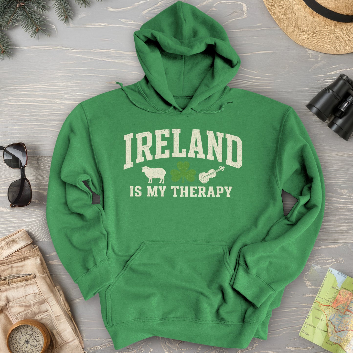 Ireland Is My Therapy Hoodie