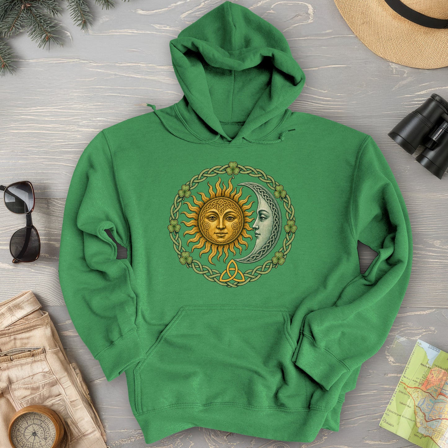 Celtic Lunar Ring Hoodie