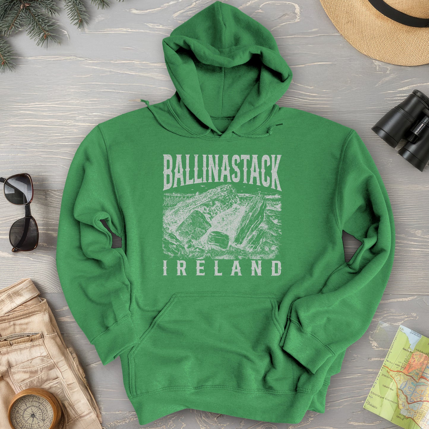 Ballinastack Ireland Sketch Hoodie
