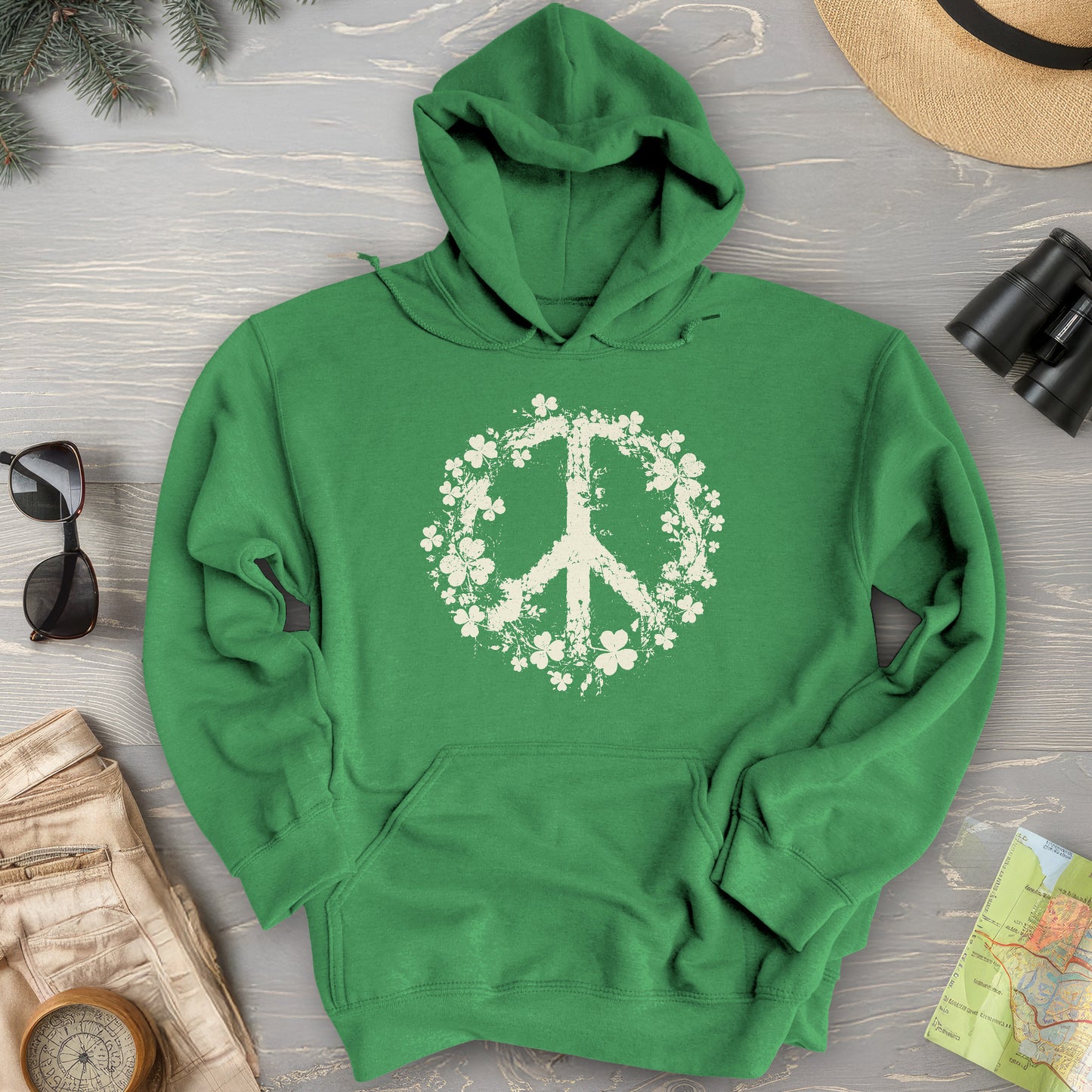Shamrock Peace Hoodie