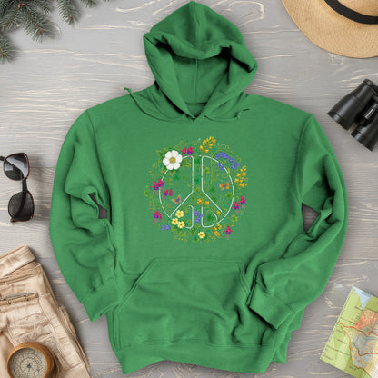 Floral Irish Peace Hoodie
