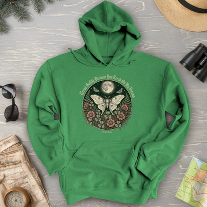 Yeats Moon Moth Hoodie