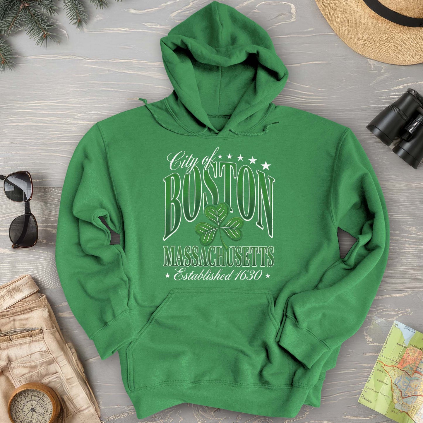 Boston Varsity Shamrock Hoodie