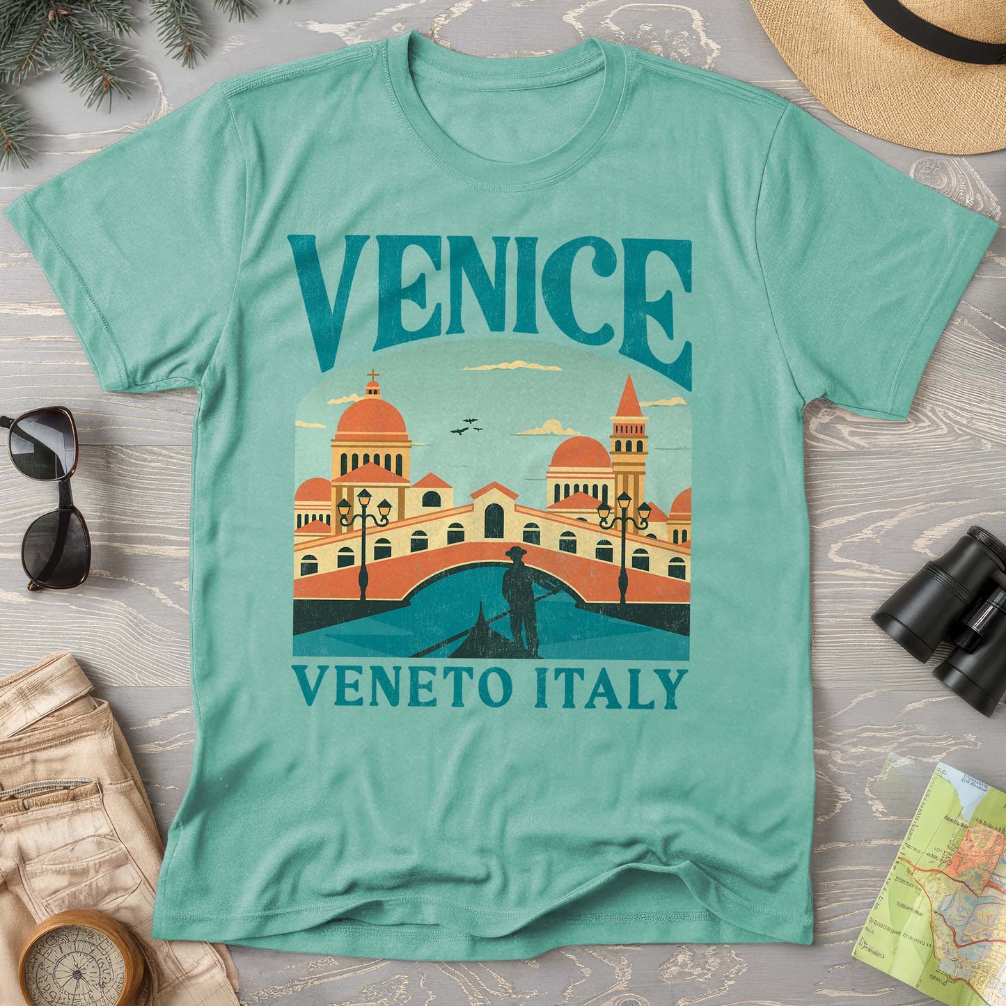 Venice Veneto Italy "Big and Bold" Comfort Colors T-Shirt