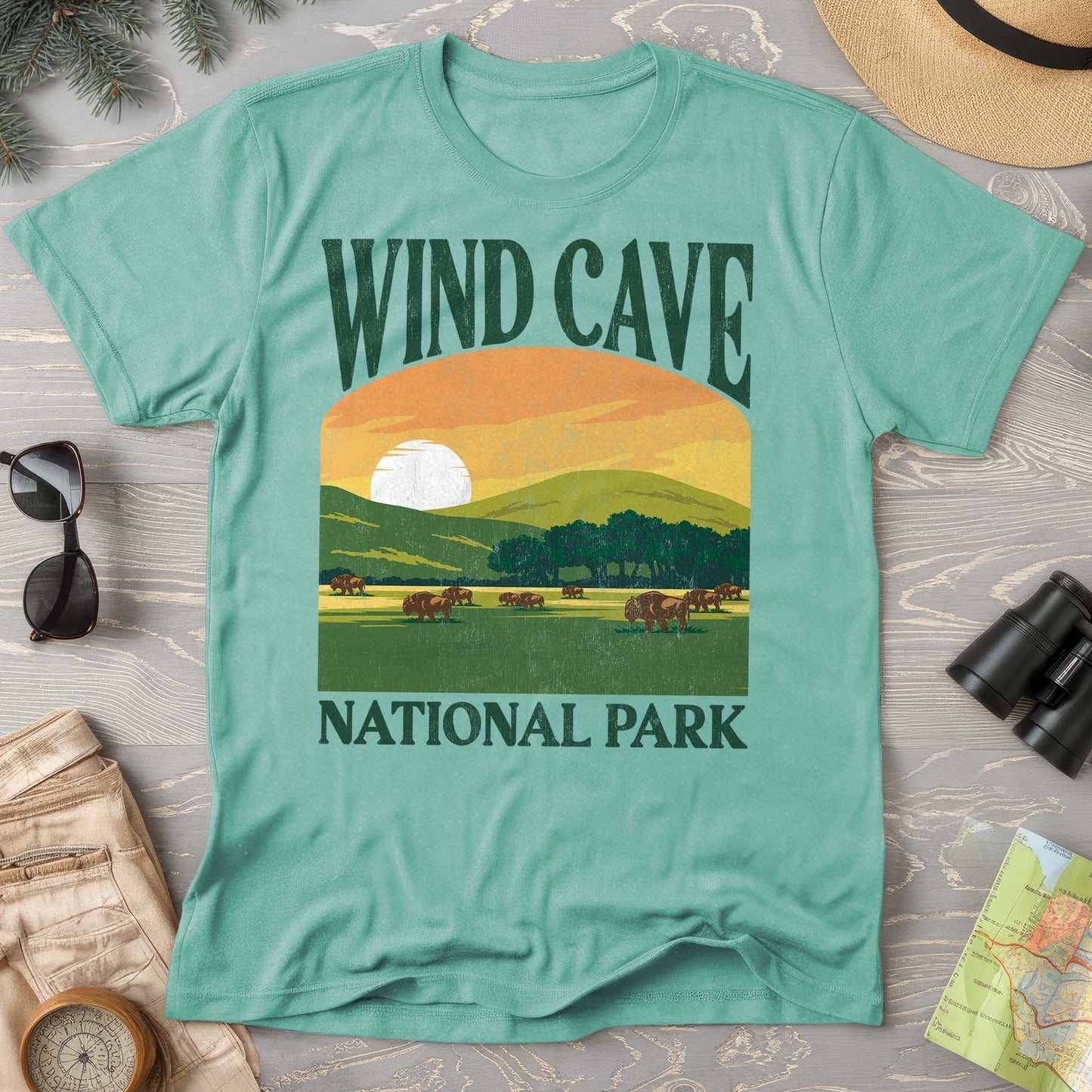 Wind Cave National Park "Big and Bold" Comfort Colors T-Shirt