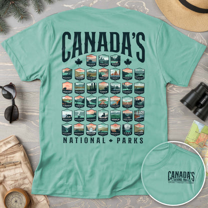 Canada's National Parks "Badges" Comfort Colors T-shirt