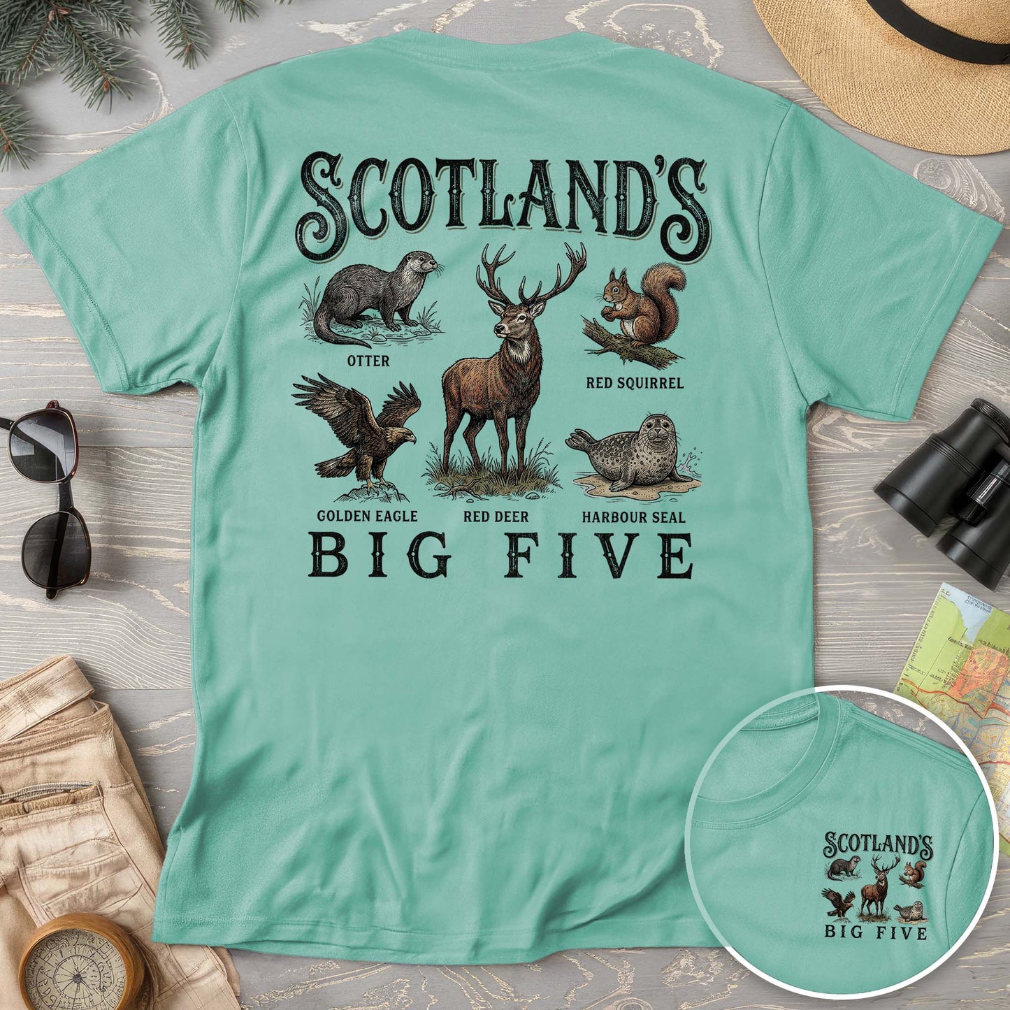 Scotland's Big Five Comfort Colors T-shirt