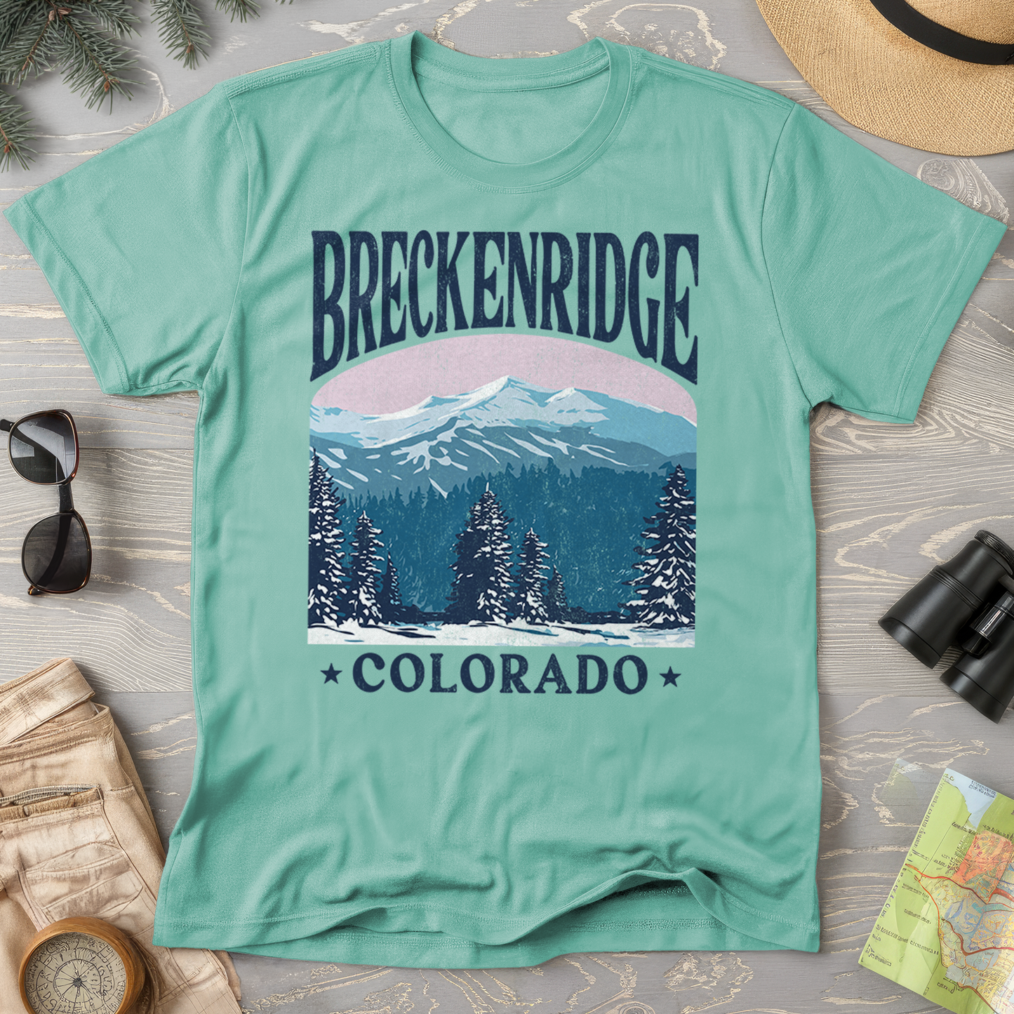 Breckenridge Colorado "Big and Bold" Comfort Colors T-Shirt