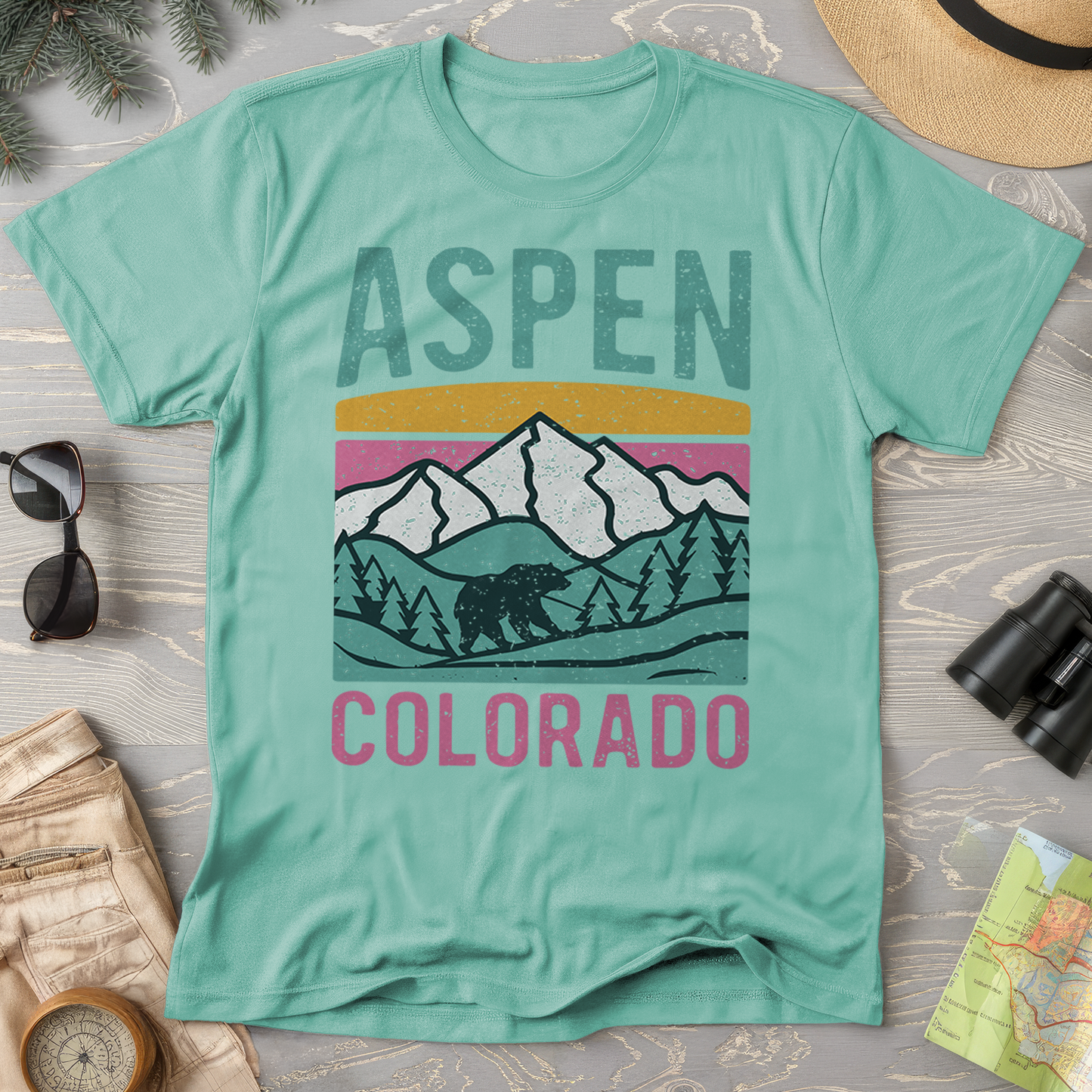 Aspen Colorado Bear Comfort Colors T-Shirt