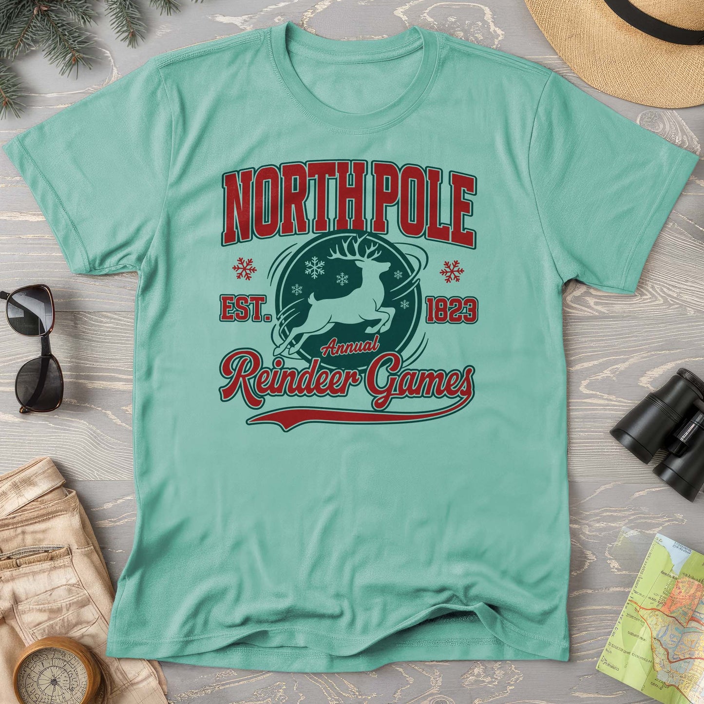 North Pole Annual Reindeer Games Comfort Colors T-Shirt