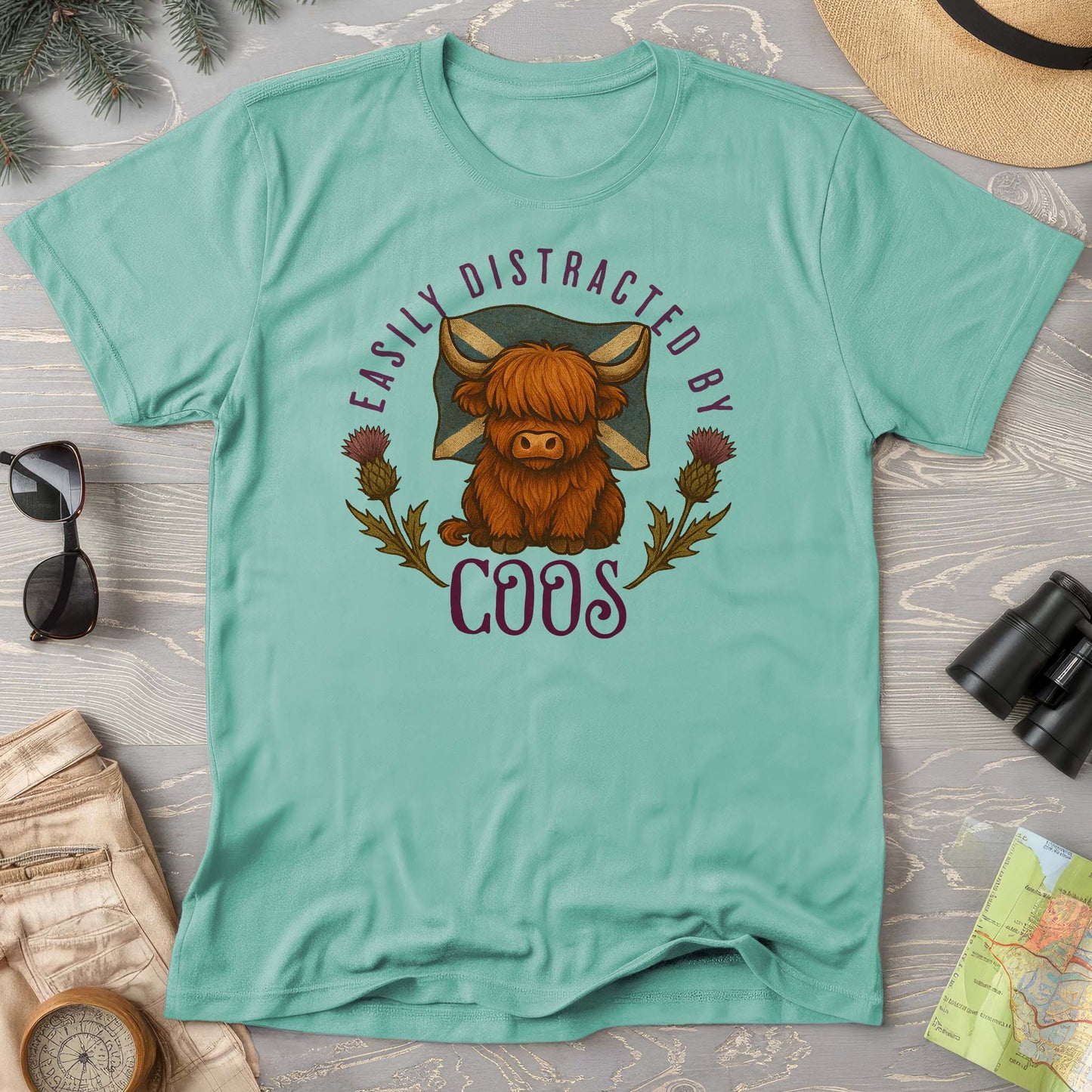 Easily Distracted By Coos Comfort Colors T-Shirt