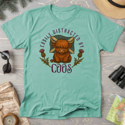 Easily Distracted By Coos Comfort Colors T-Shirt