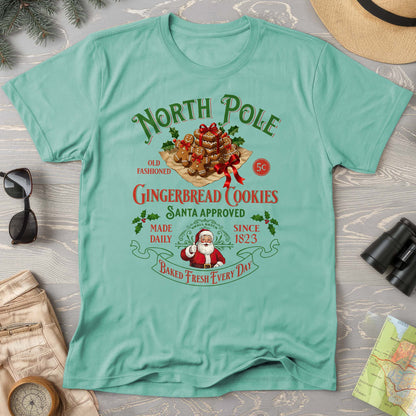North Pole Gingerbread Cookies Comfort Colors T-Shirt