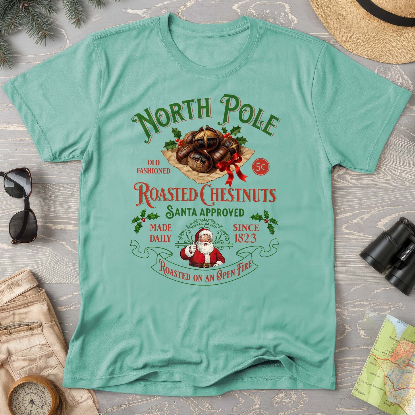 North Pole Roasted Chestnuts Comfort Colors T-Shirt