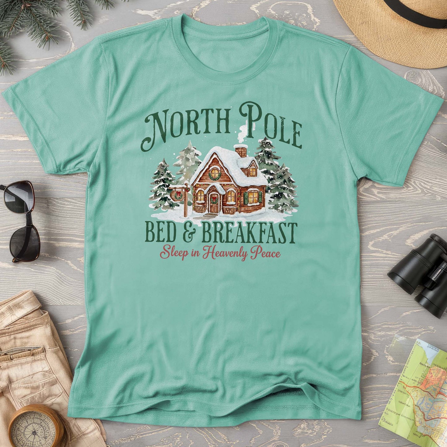 North Pole Bed and Breakfast "Heavenly Peace" Comfort Colors T-Shirt